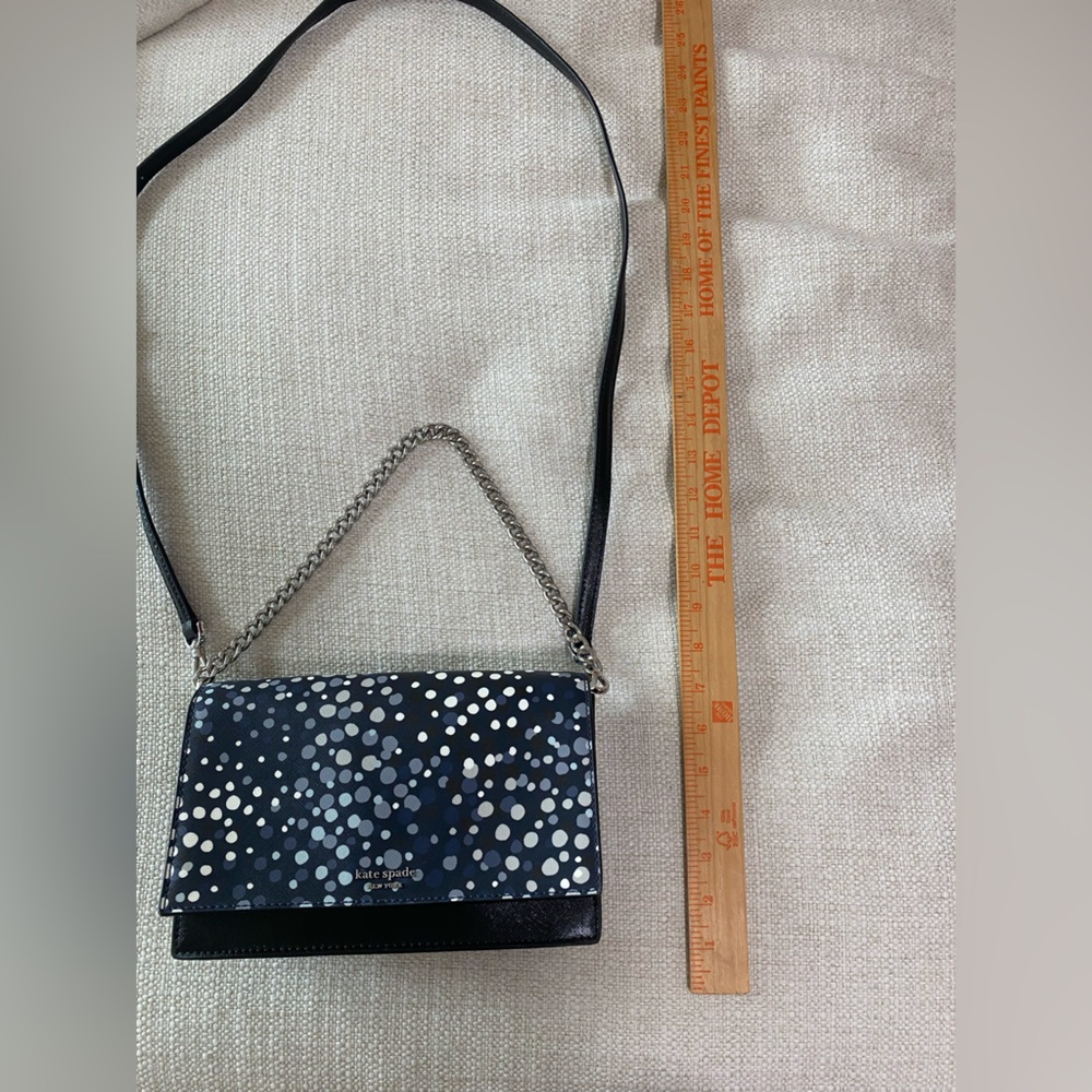 Kate Spade Cameron  Black and White Gray & Blue Crossbody Bag - Picture 16 of 16